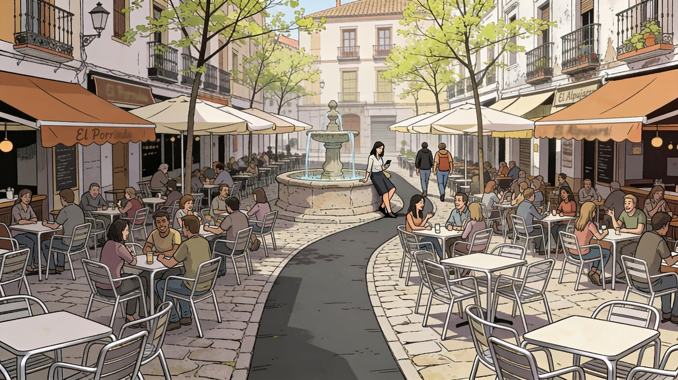 Hospitality terrace.